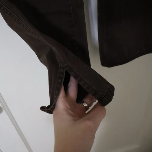 Vintage Old Navy Brown Low Rise Bootcut Pants 4 Cotton y2k Uniform Academia - Picture 3 of 8